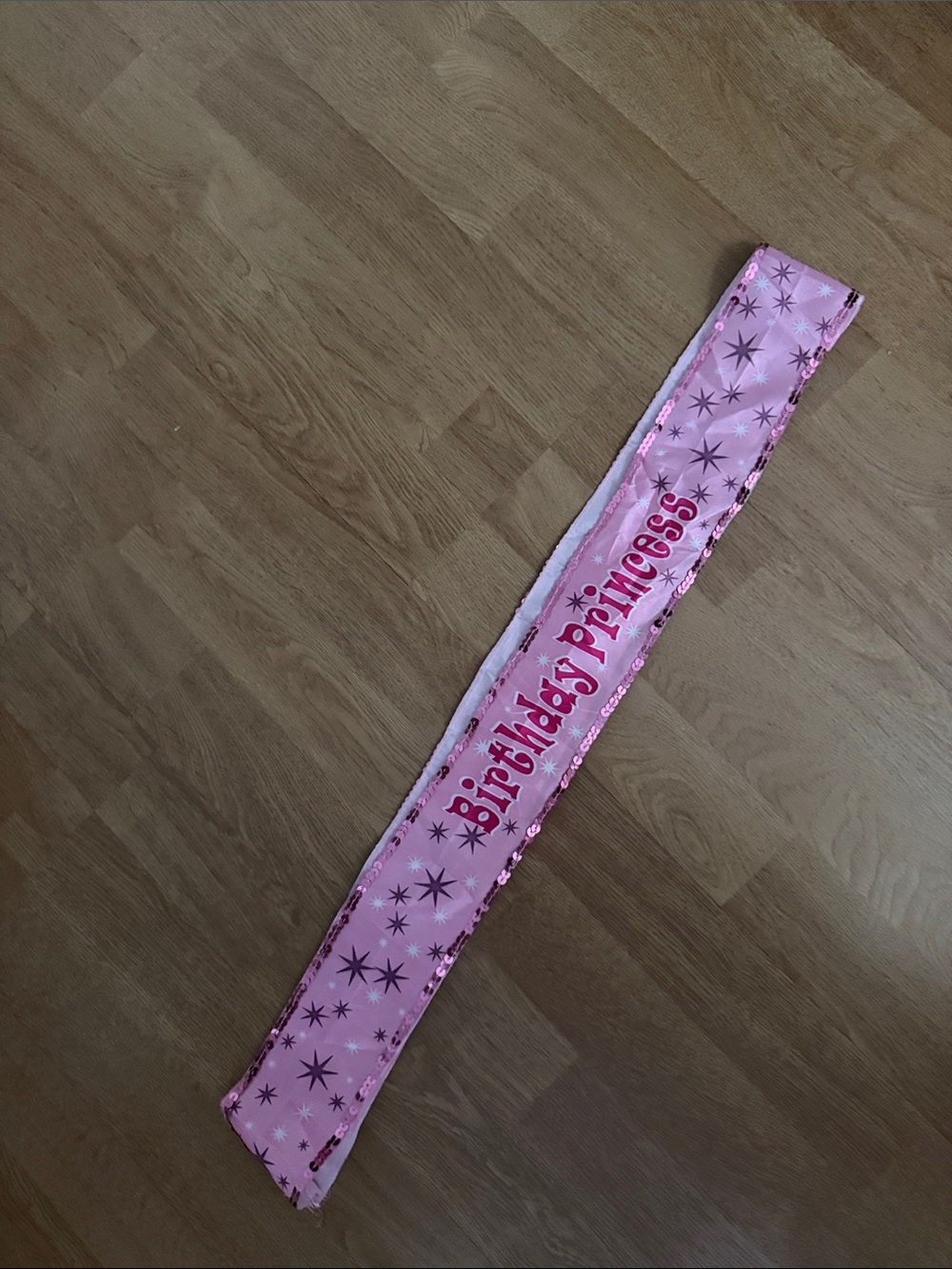 Birthday Princess Pink Sash for Kids